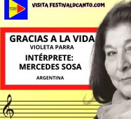 «Gracias a la vida» de Violeta Parra (Mercedes Sosa)